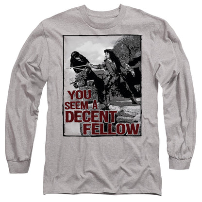Princess Bride Fellow Mens Long Sleeve Shirt Athletic Heather