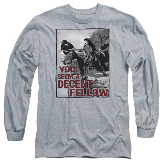 The Princess Bride Fellow Mens Long Sleeve Shirt Athletic Heather