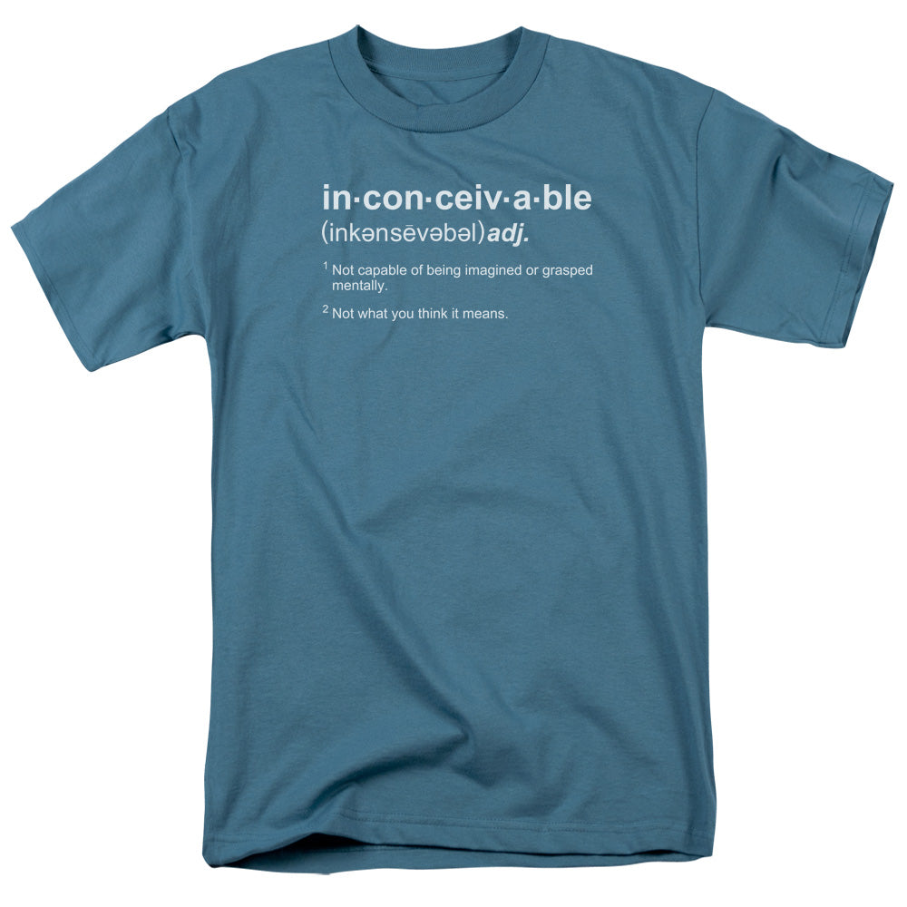 Princess Bride Definition Mens T Shirt Slate
