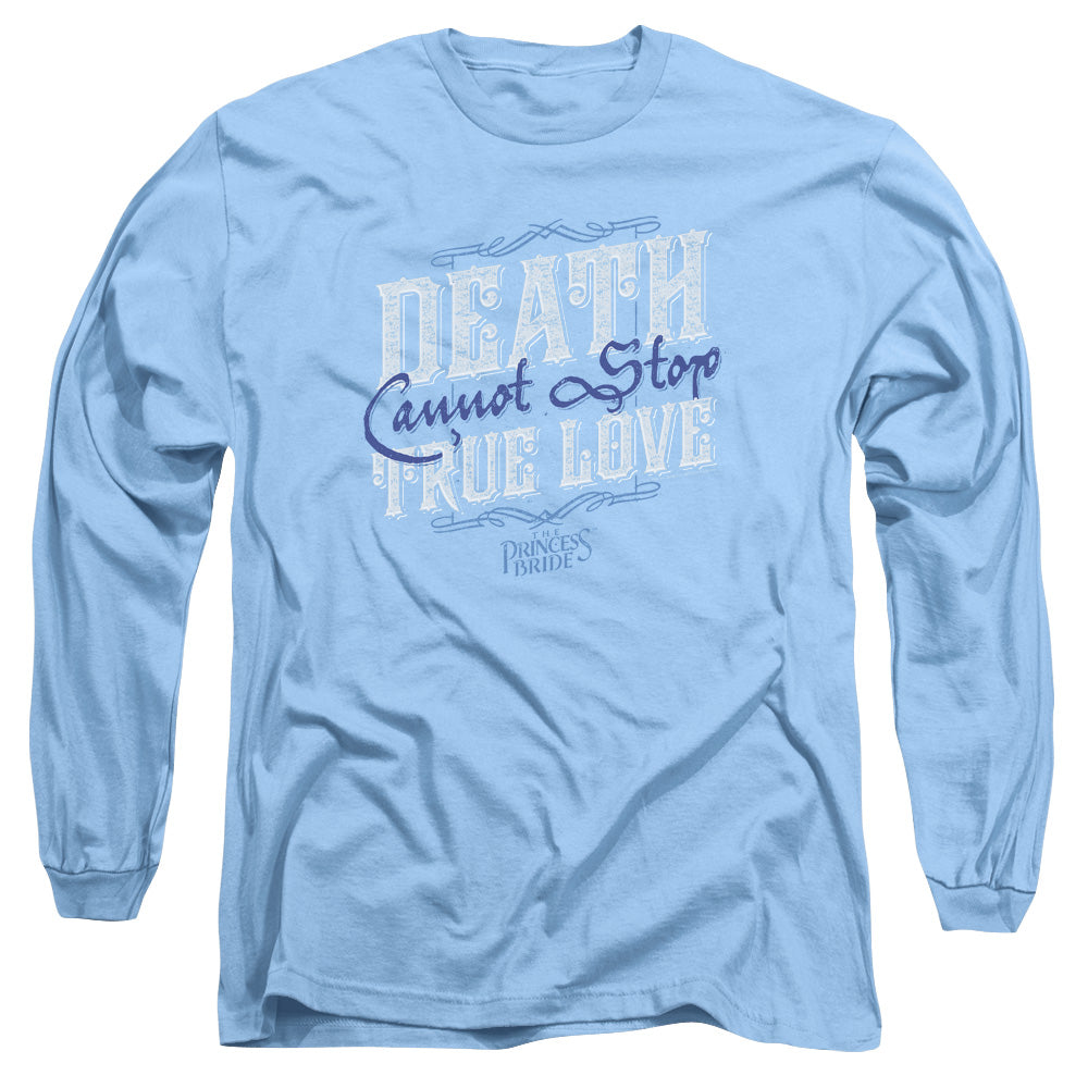 Princess Bride Love Over Death Mens Long Sleeve Shirt Carolina Blue