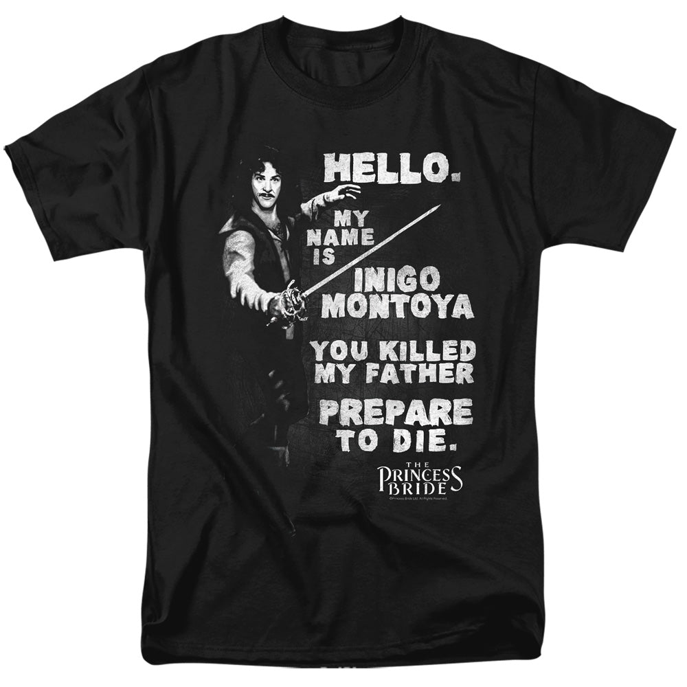 Princess Bride Hello Again Mens T Shirt Black