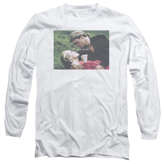 The Princess Bride As You Wish Mens Long Sleeve Shirt White