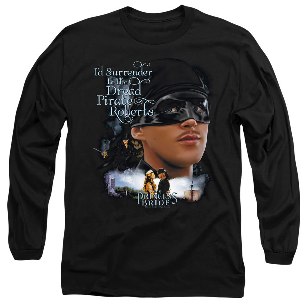Princess Bride Surrender Mens Long Sleeve Shirt Black