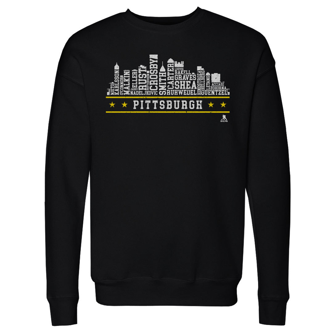 Pittsburgh Hockey Roster Skyline 23 WHT