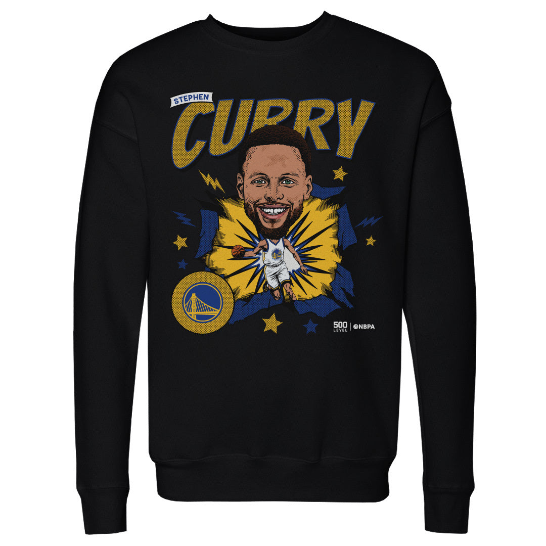 Steph Curry Golden State Warriors Caricature WHT