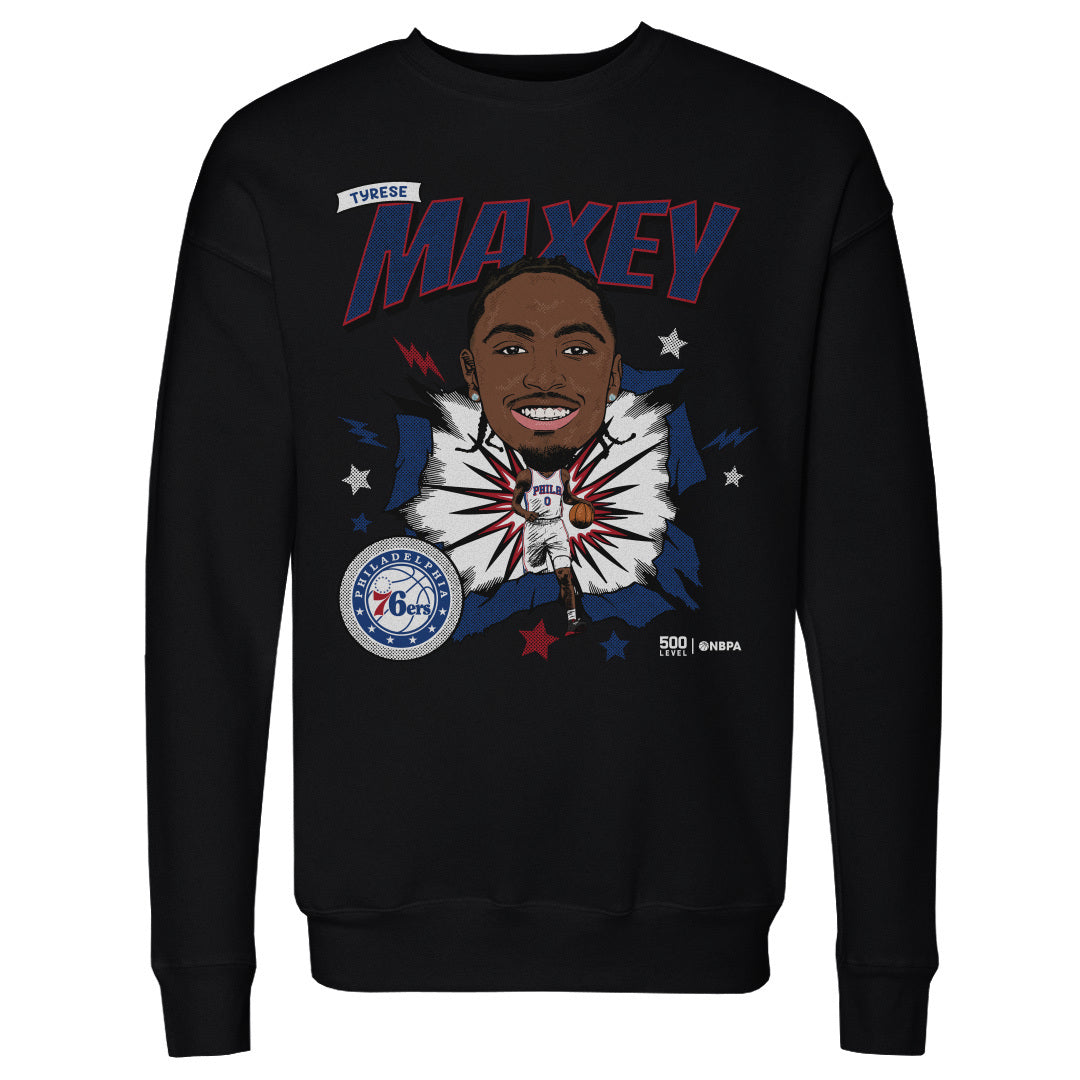 Tyrese Maxey Philadelphia 76ers Caricature WHT