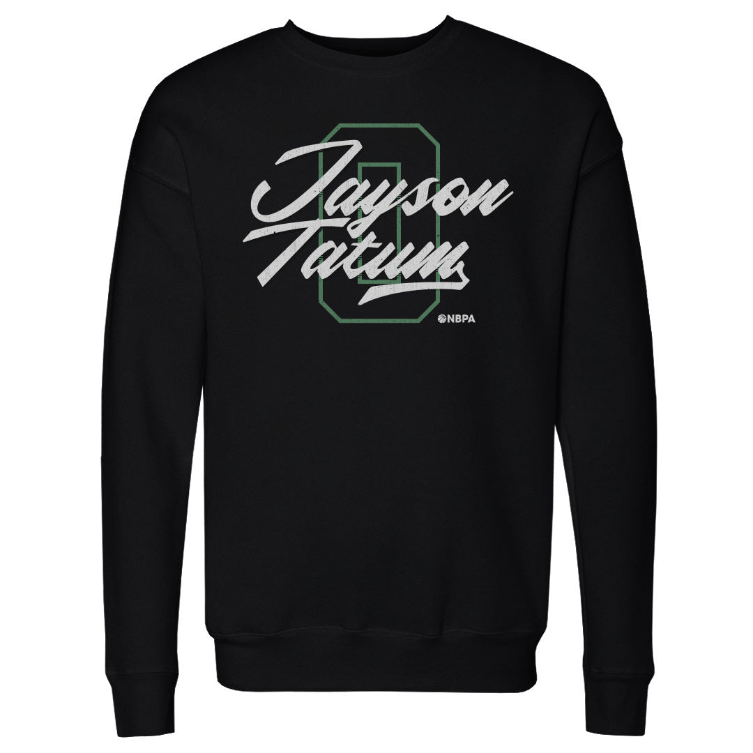Jayson Tatum Boston Number Script WHT