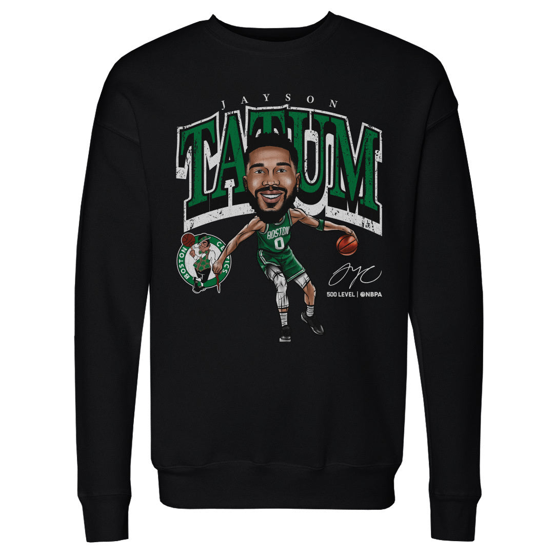 Jayson Tatum Boston Celtics Cartoon WHT