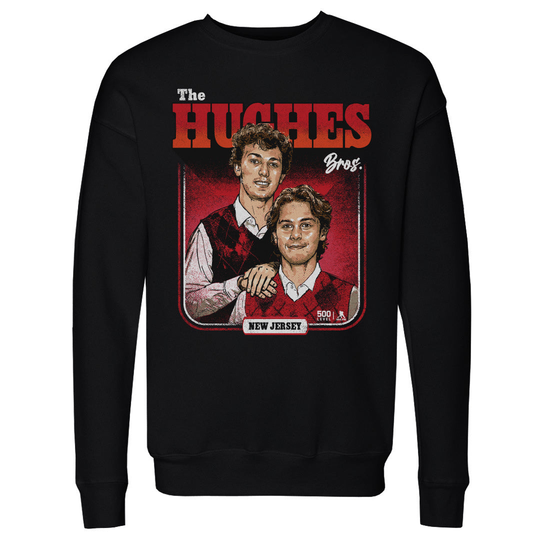 Luke Hughes & Jack Hughes New Jersey Step Brothers WHT