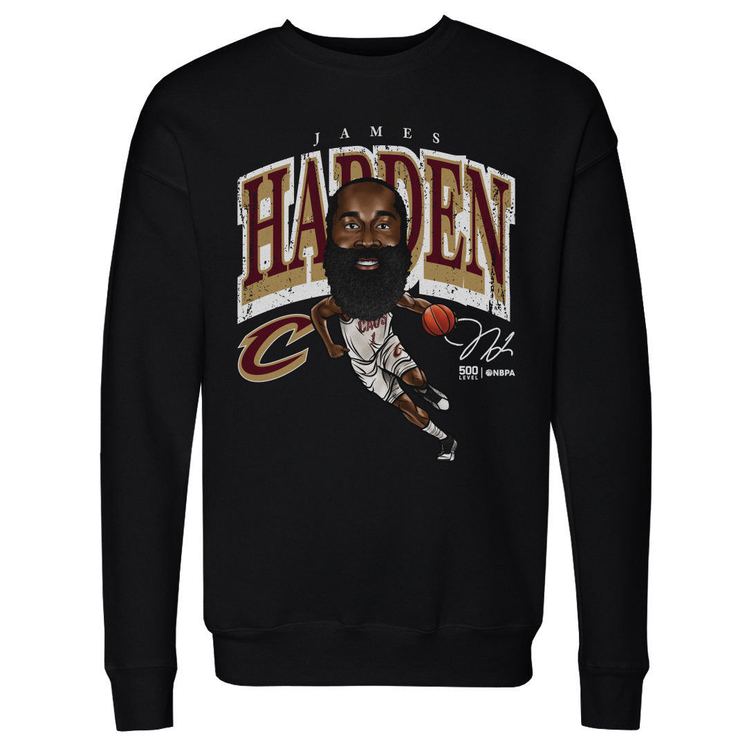 James Harden Cleveland Cavaliers Cartoon WHT