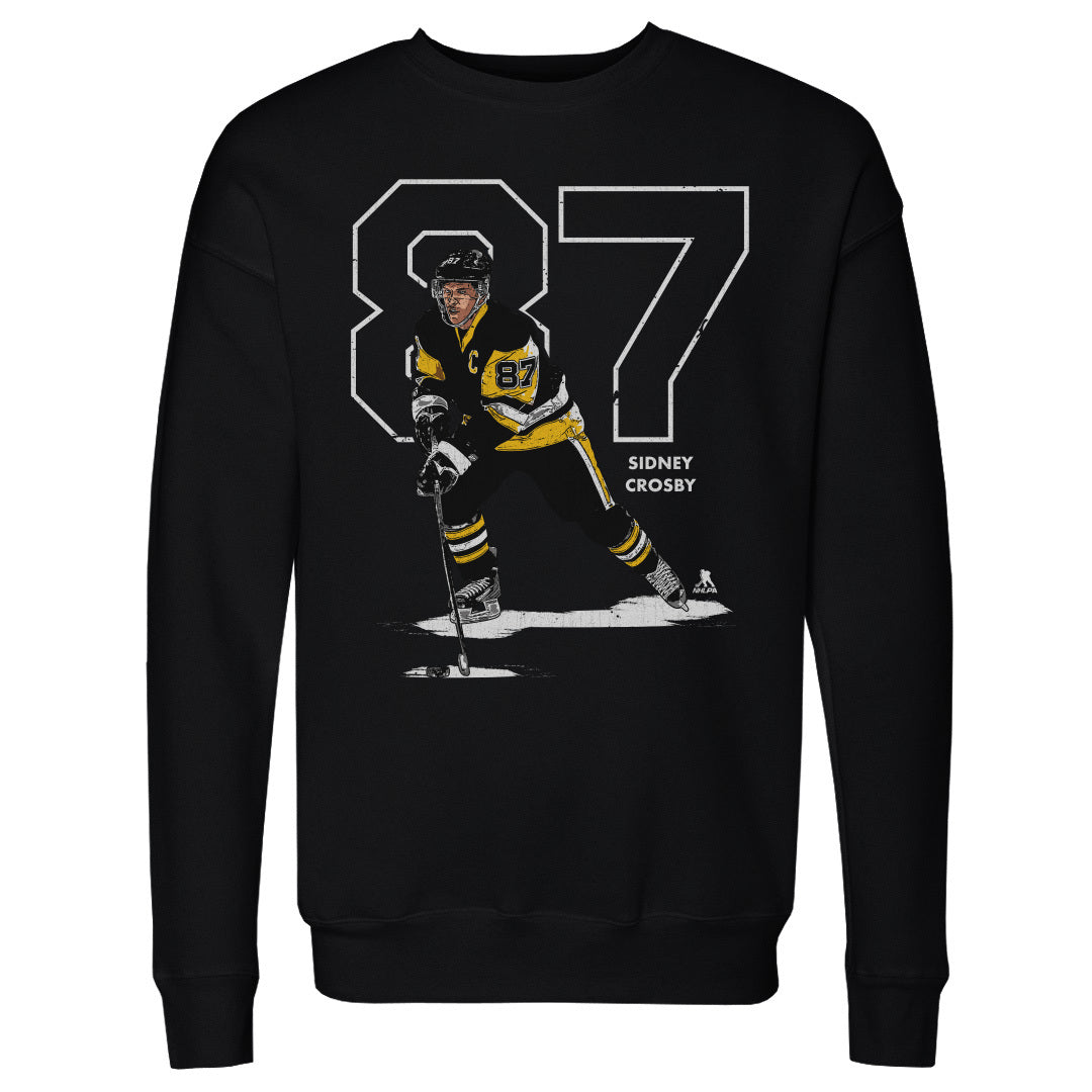 Sidney Crosby Outline W WHT
