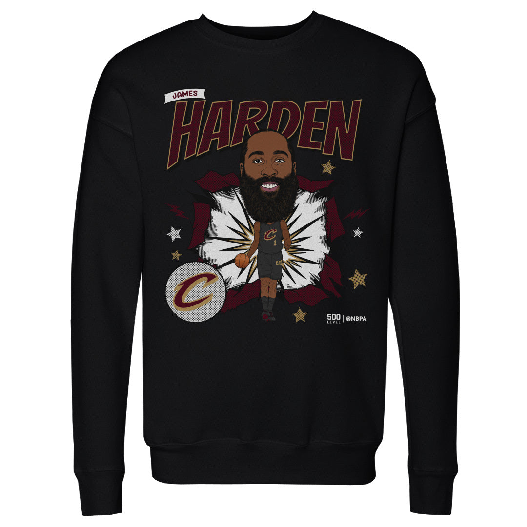 James Harden Cleveland Cavaliers Caricature WHT