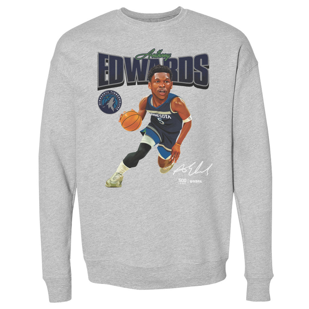 Anthony Edwards Minnesota Timberwolves Caricature WHT