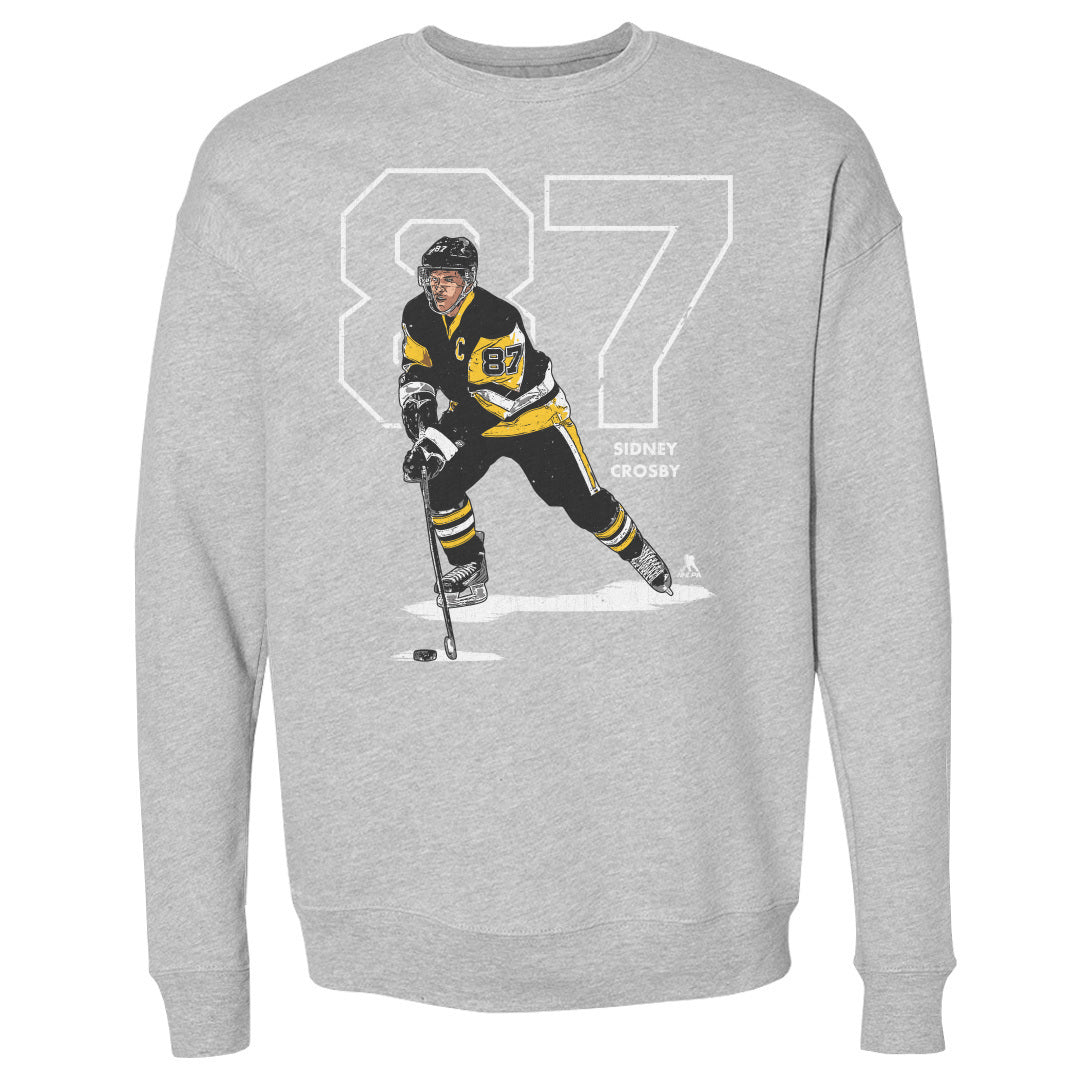 Sidney Crosby Outline W WHT