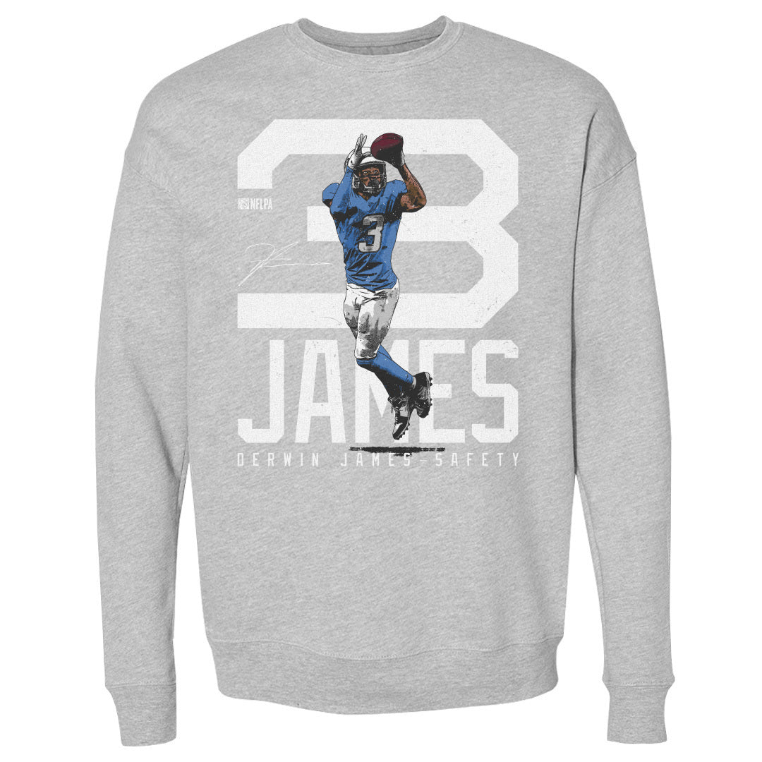 Derwin James Los Angeles C Bold Number WHT