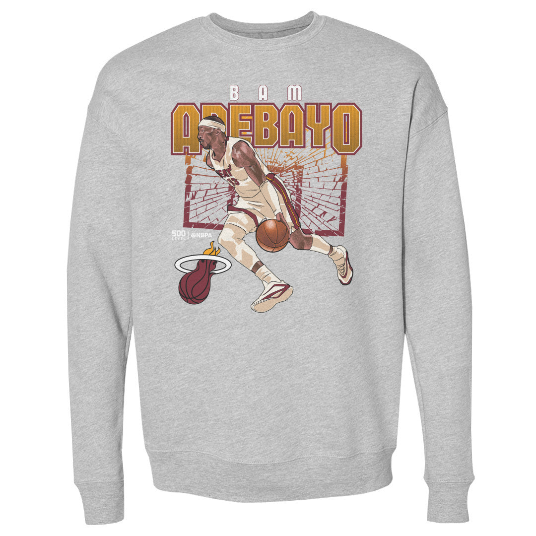 Bam Adebayo Miami Heat Shattered WHT