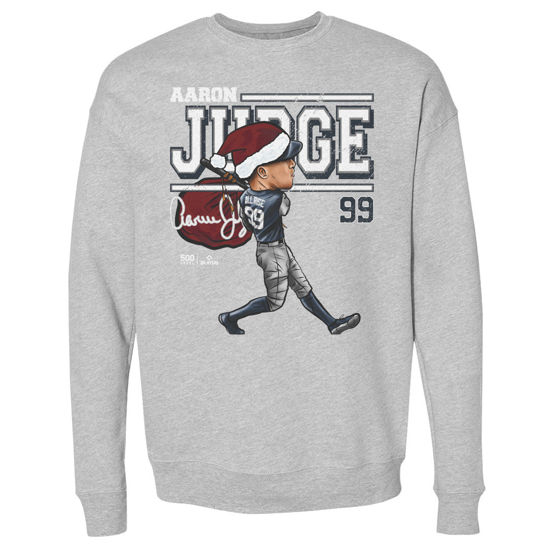Aaron Judge New York Y Cartoon Santa Hat WHT