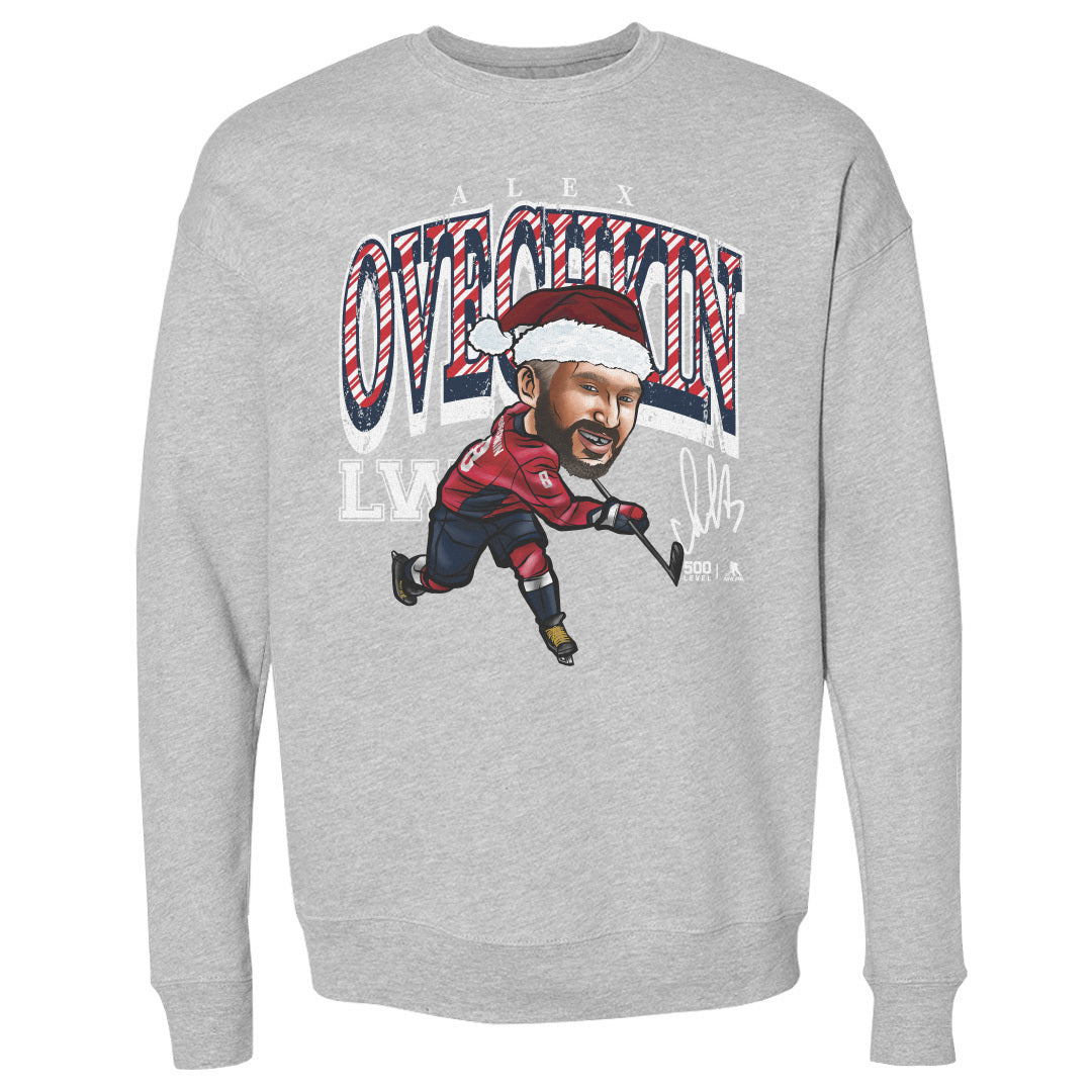 Alex Ovechkin Washington Cartoon Santa Hat WHT