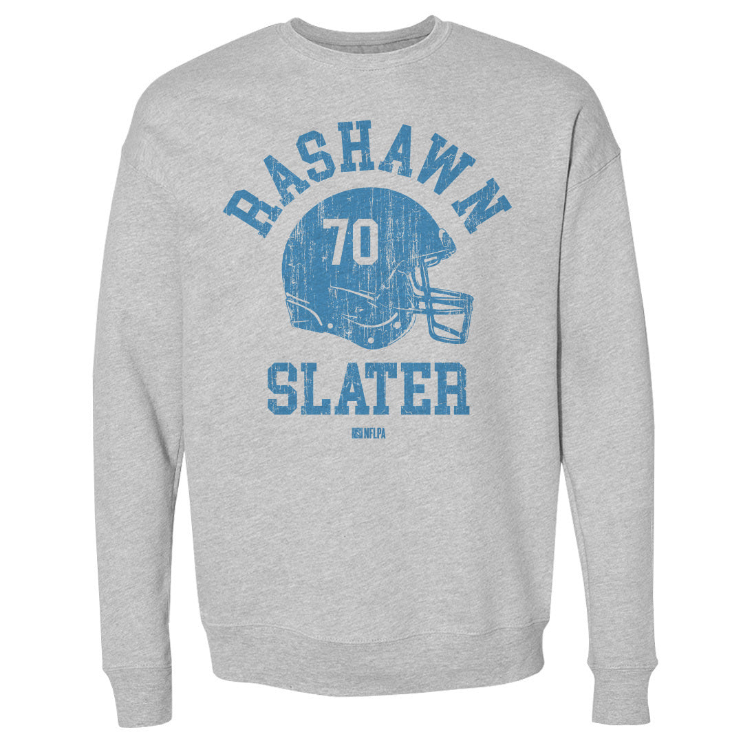 Rashawn Slater Los Angeles C Helmet Font