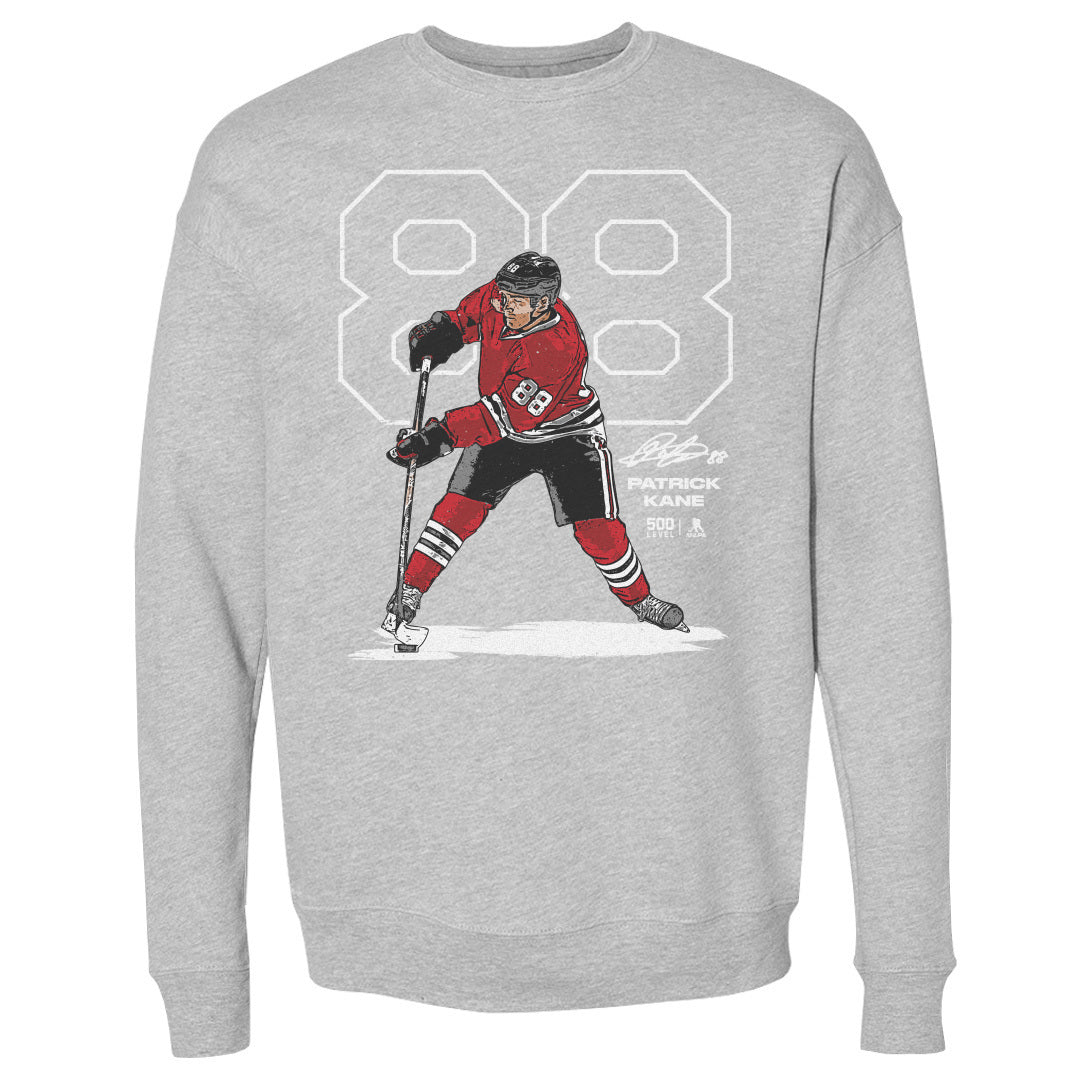 Patrick Kane Chicago Outline WHT