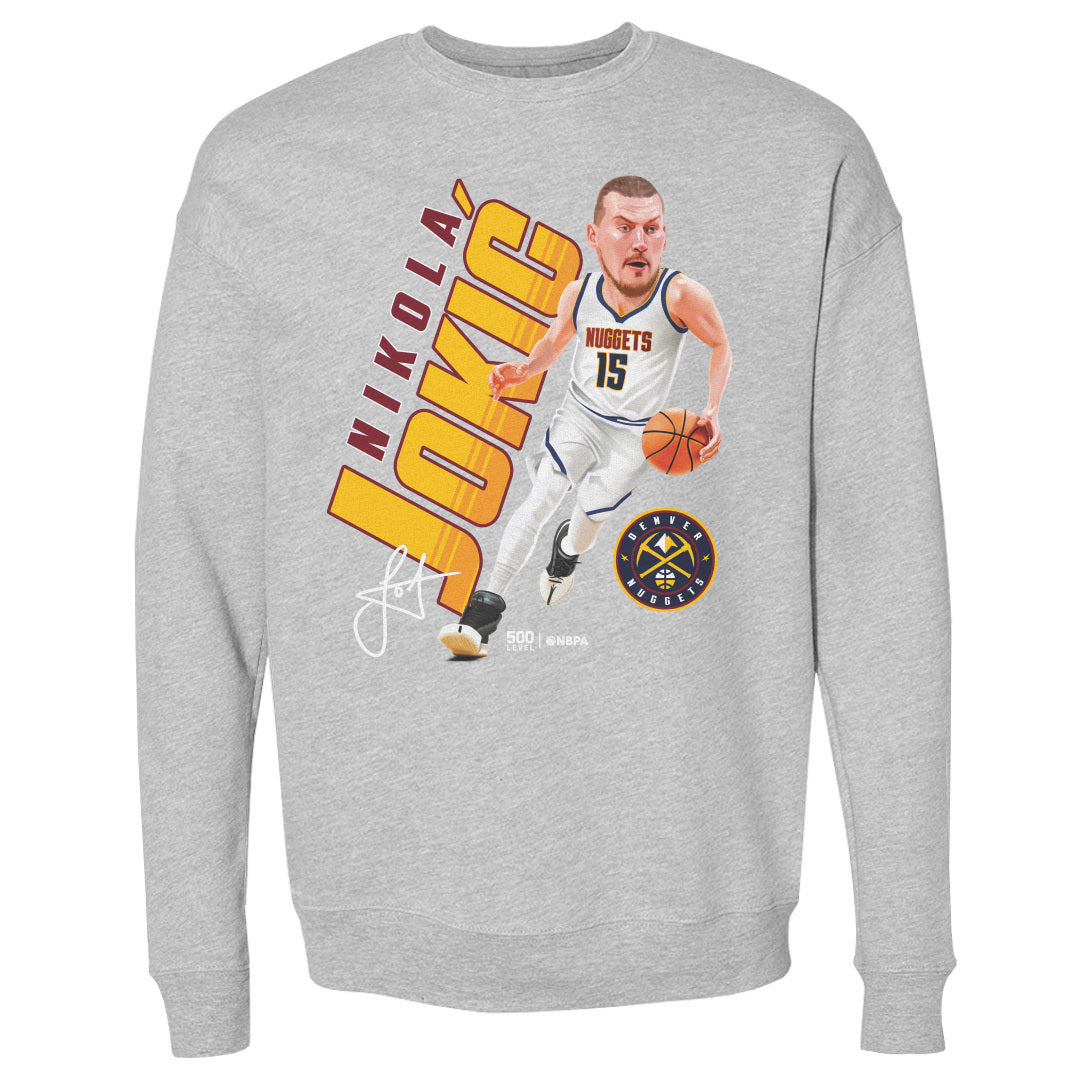 Nikola Jokic Denver Nuggets Caricature WHT