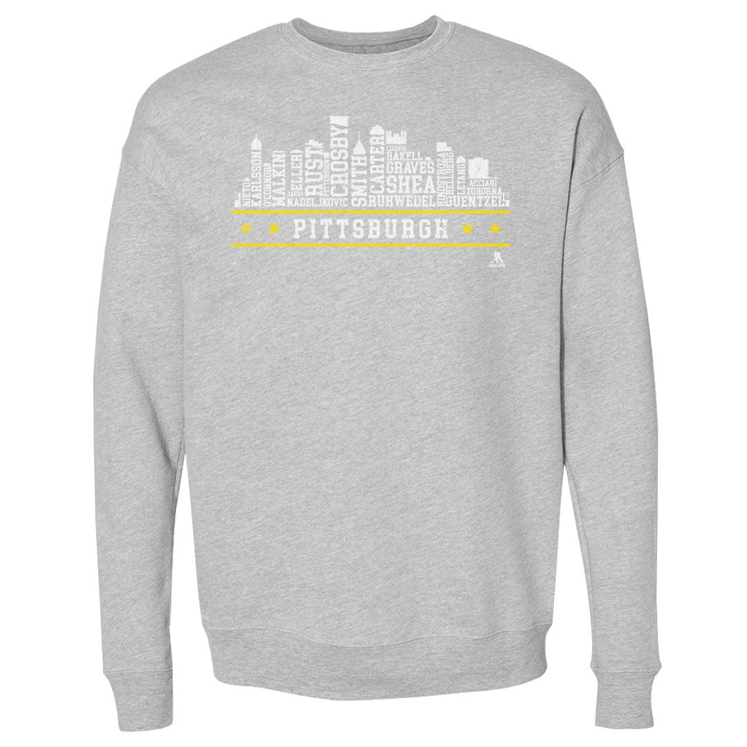 Pittsburgh Hockey Roster Skyline 23 WHT