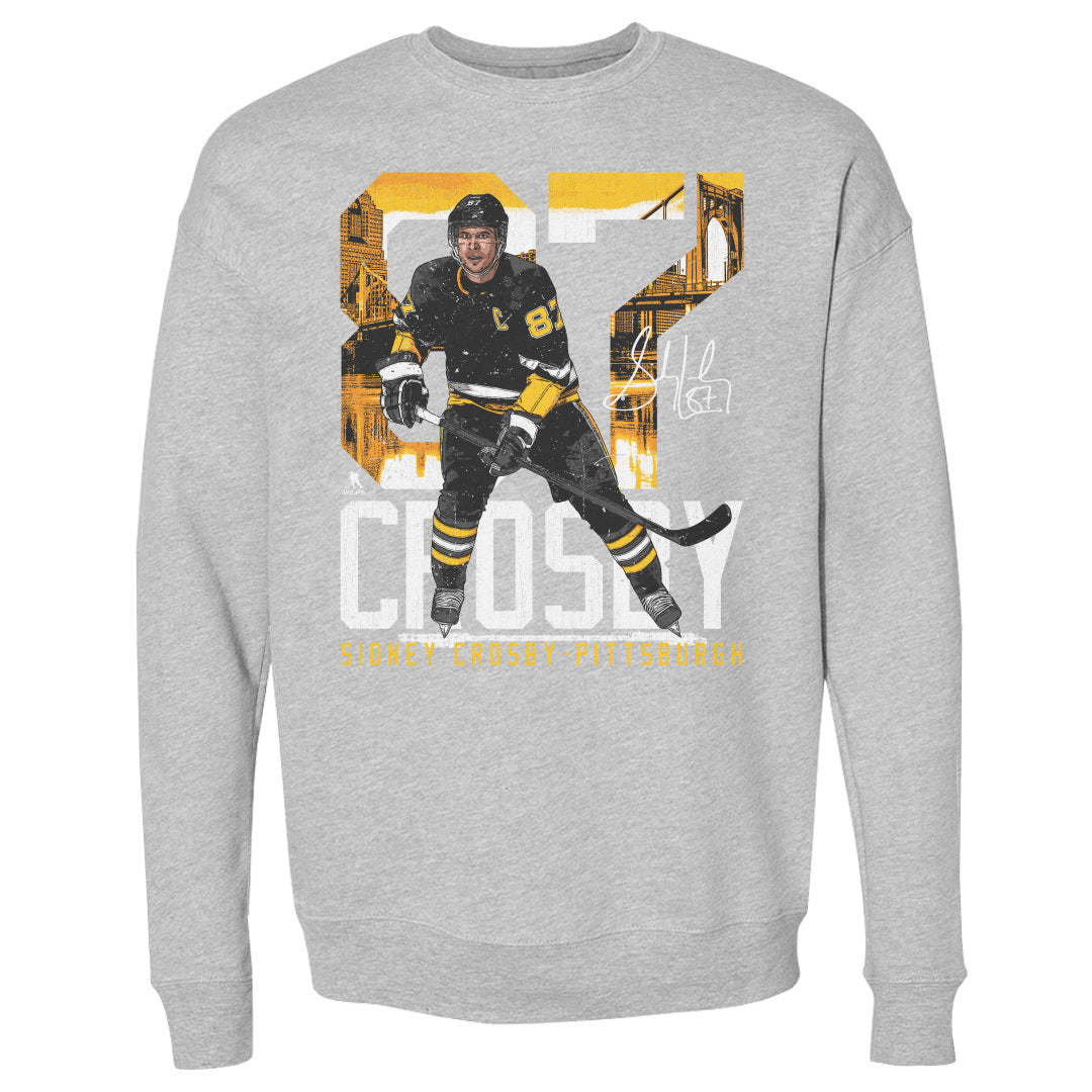 Sidney Crosby Pittsburgh Landmark WHT