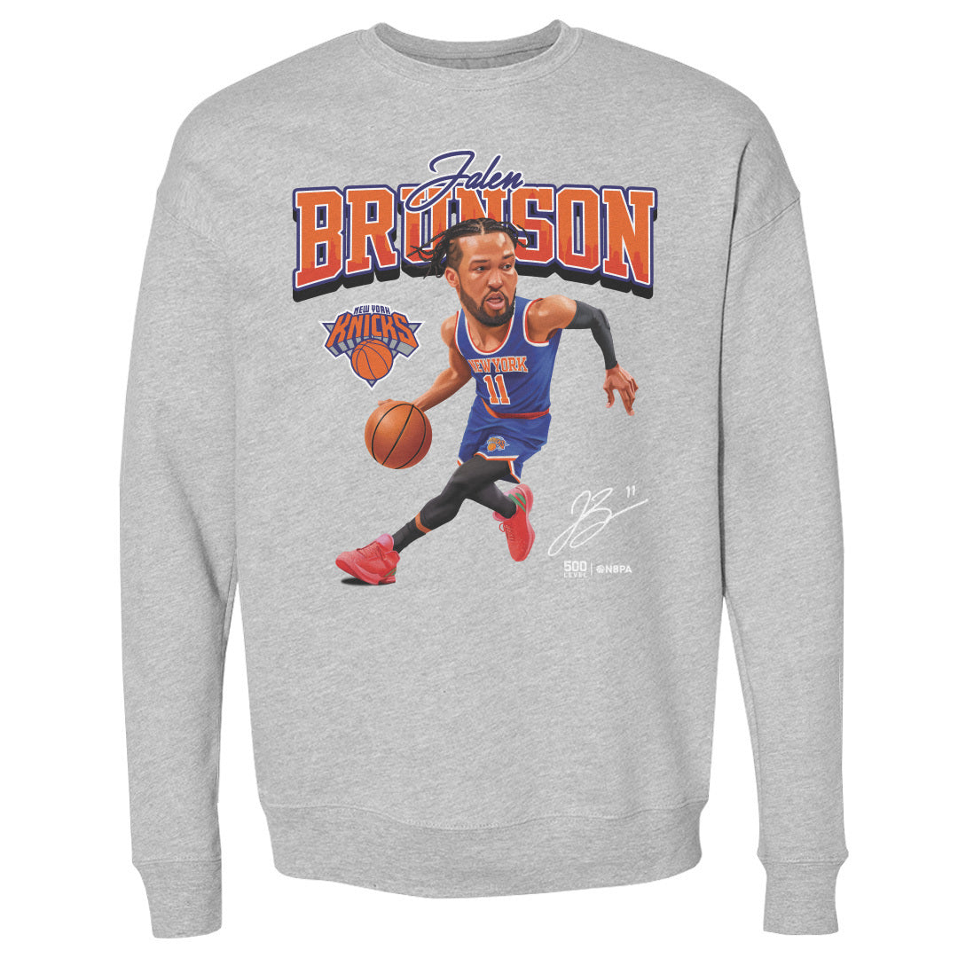 Jalen Brunson New York Knicks Caricature WHT