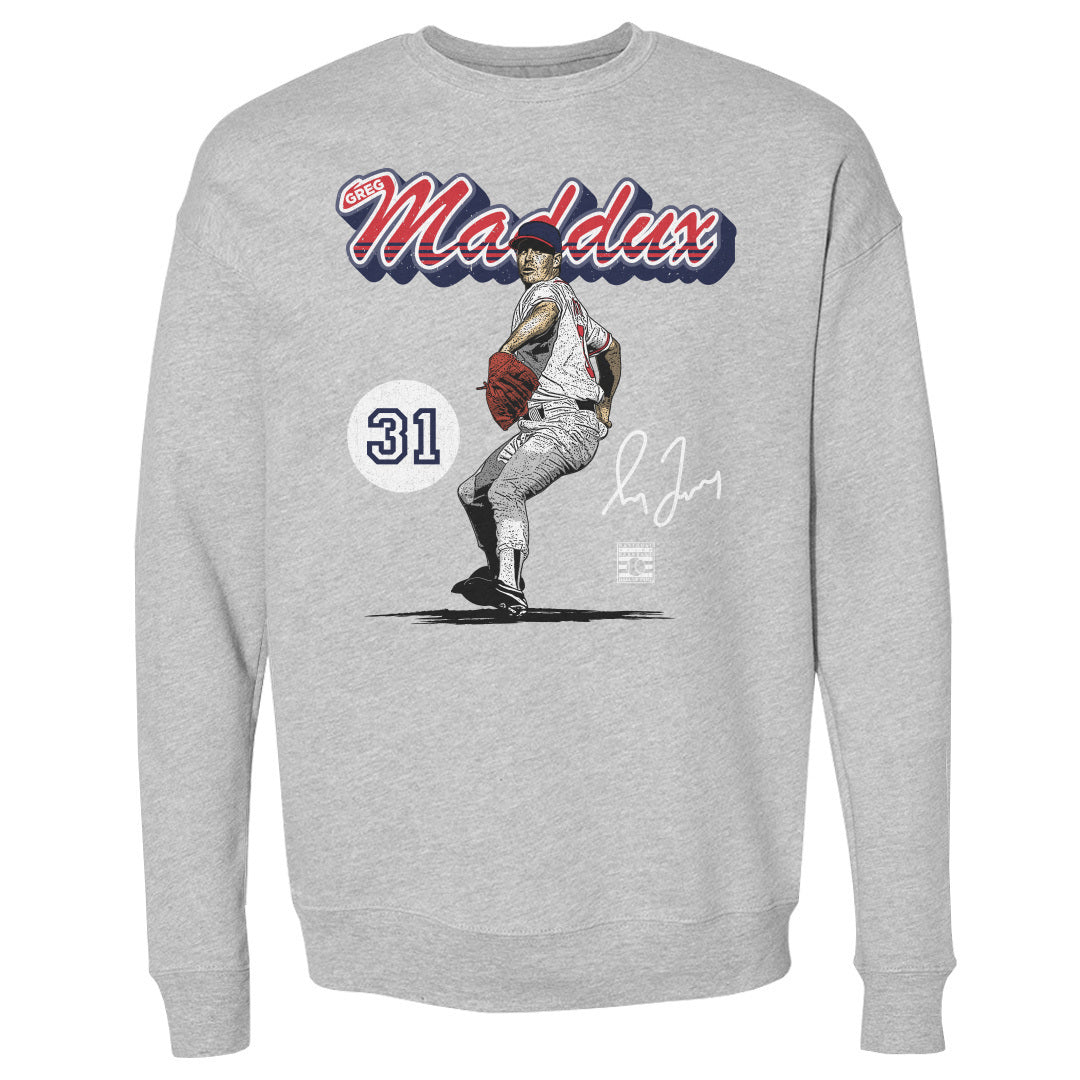 Greg Maddux Atlanta Retro Script WHT
