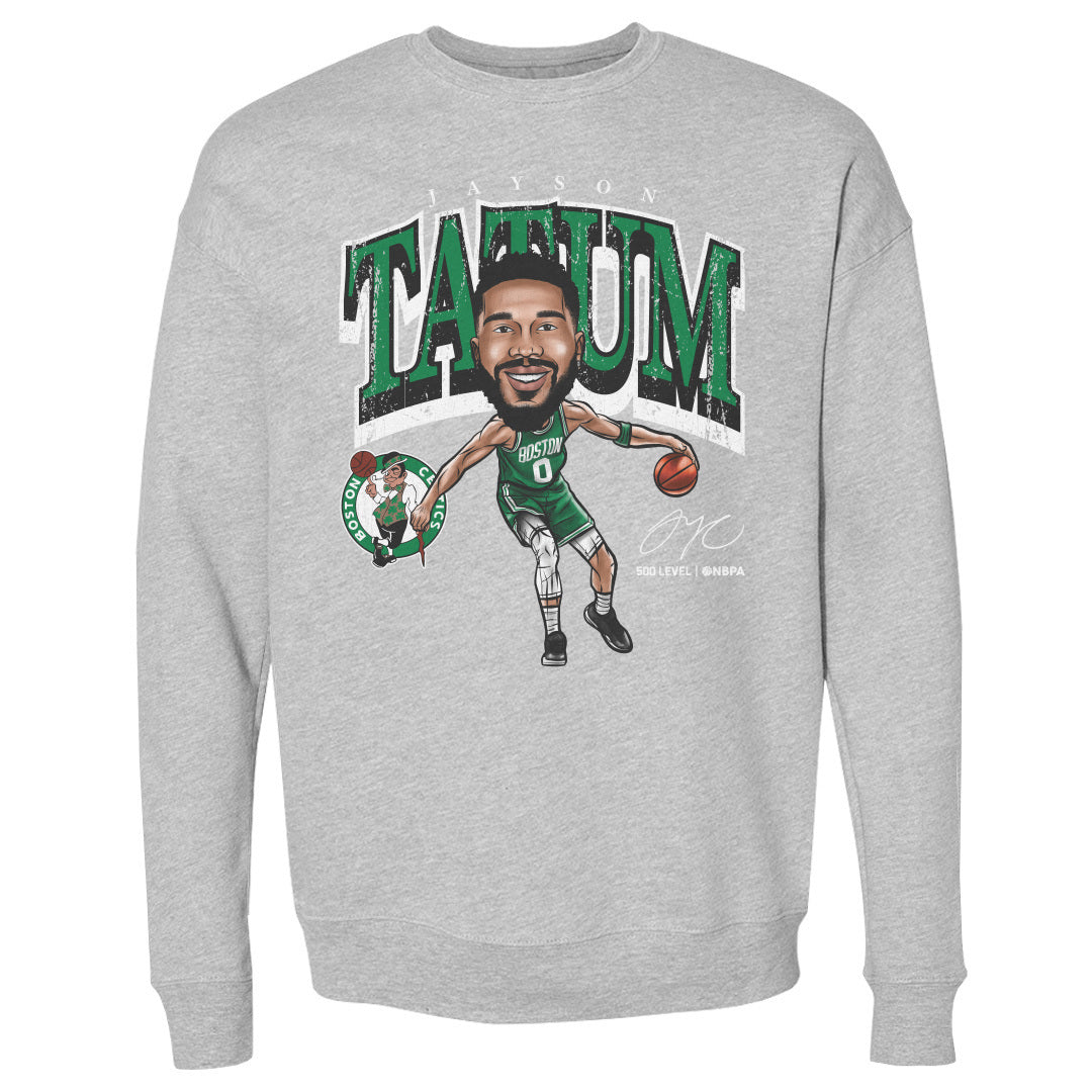 Jayson Tatum Boston Celtics Cartoon WHT