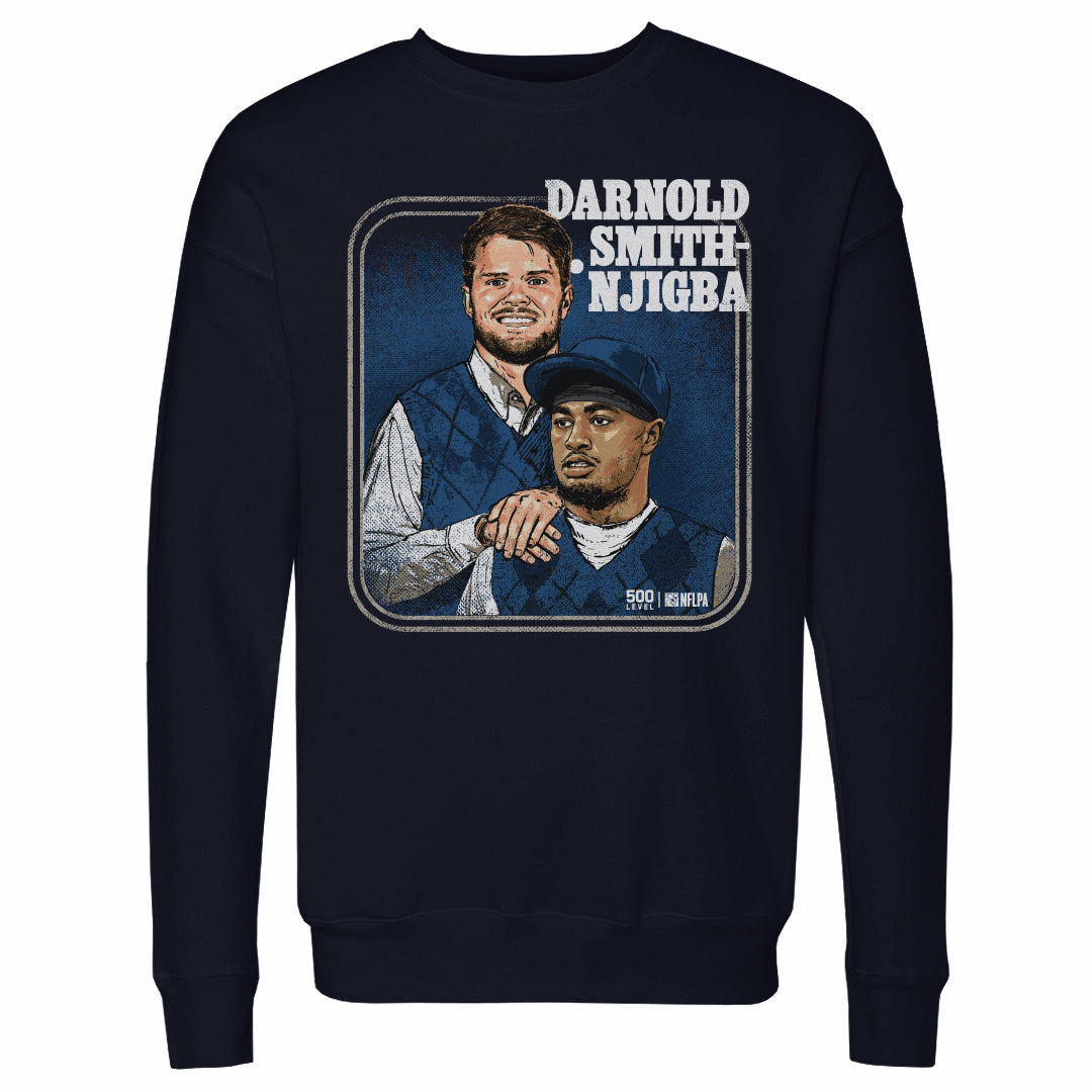 Sam Darnold & Jaxon Smith-Njigba Seattle Step Brothers WHT