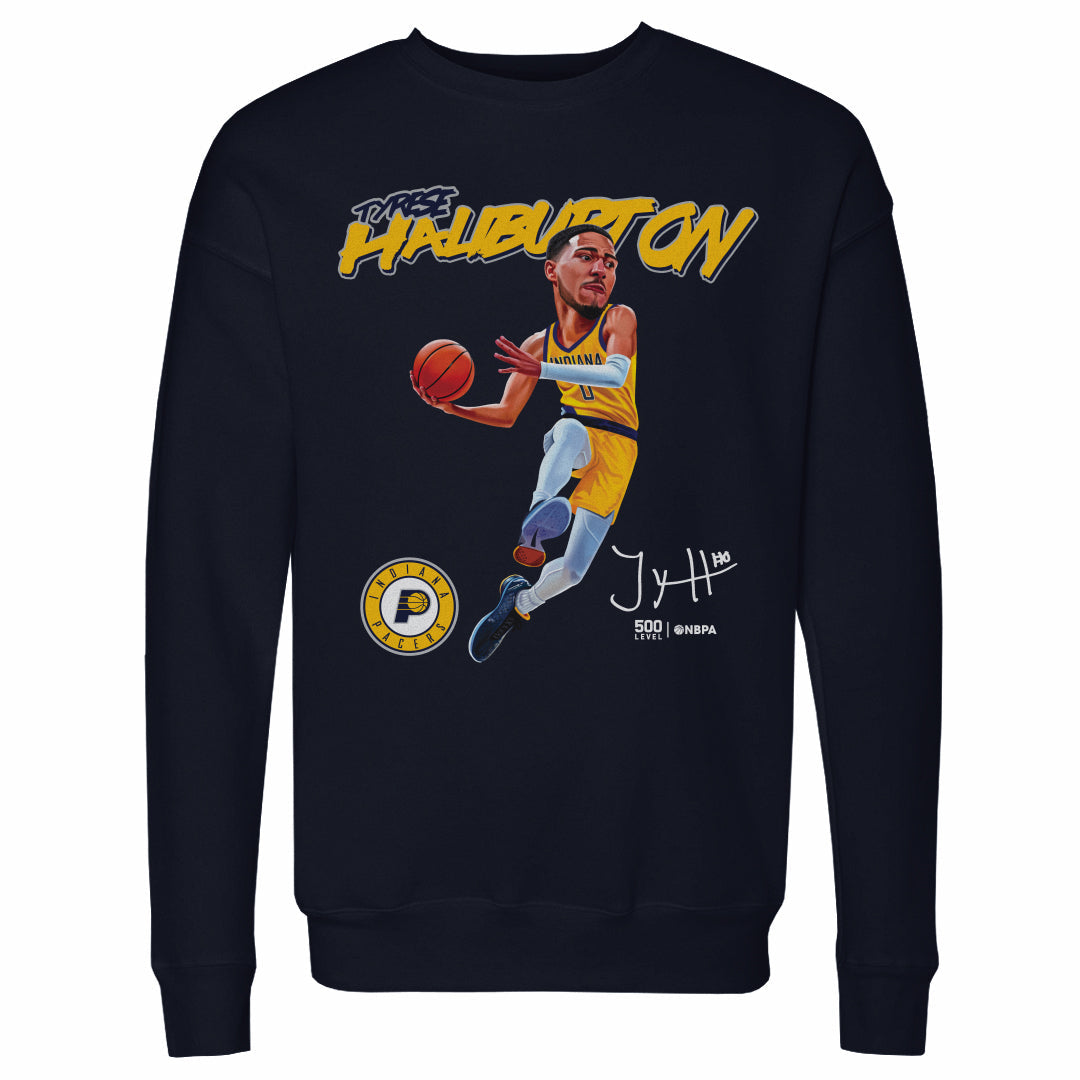 Tyrese Haliburton Indiana Pacers Caricature WHT