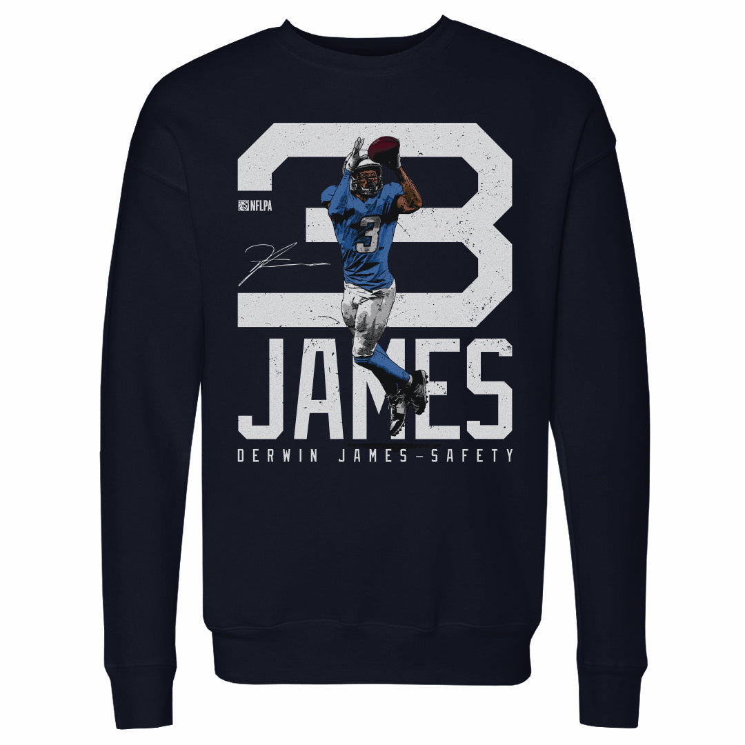 Derwin James Los Angeles C Bold Number WHT