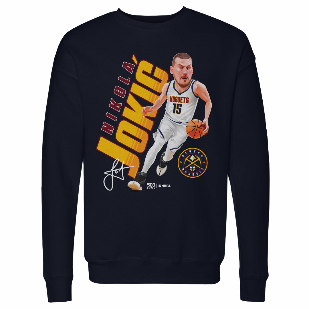 Nikola Jokic Denver Nuggets Caricature WHT