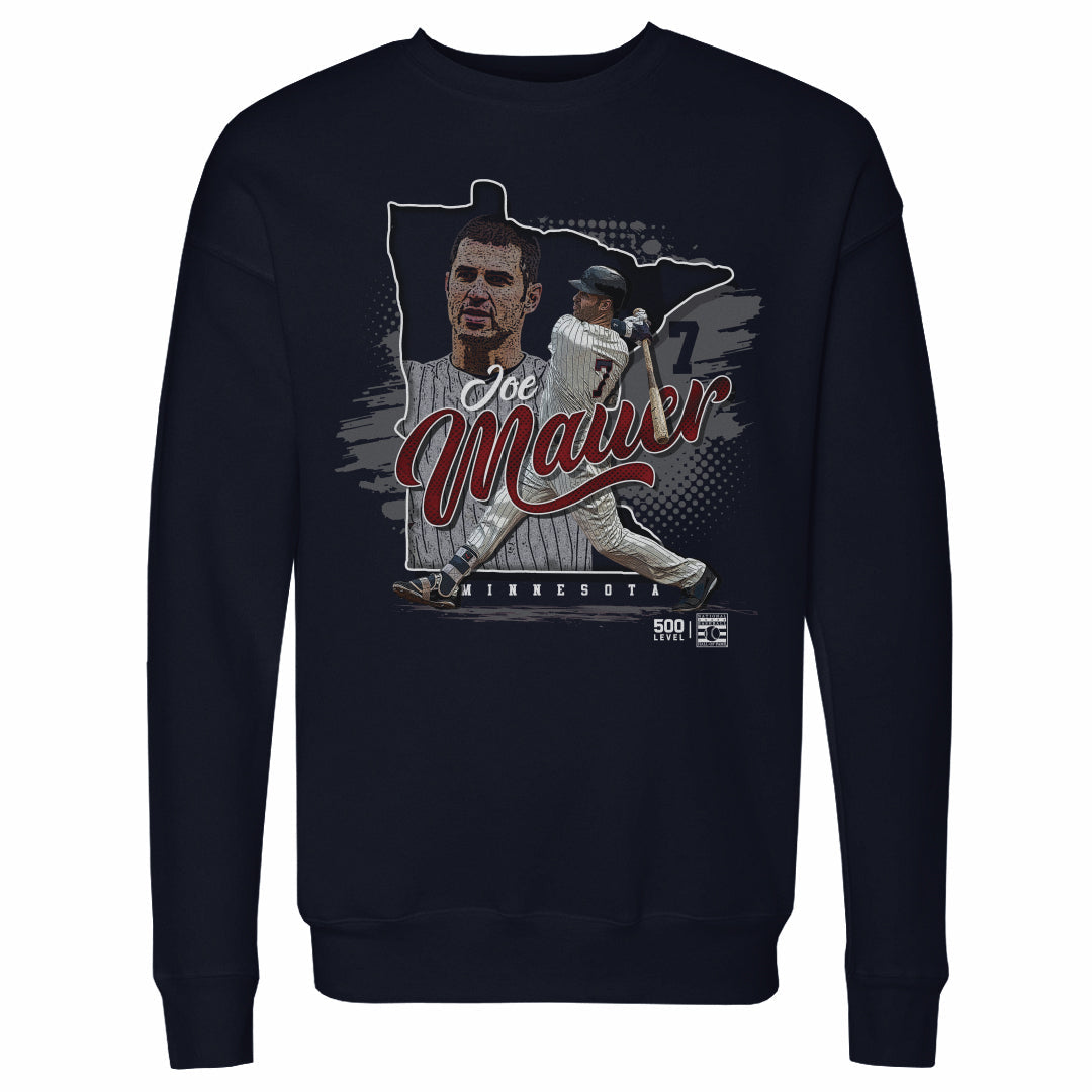 Joe Mauer Minnesota State Silhouette WHT