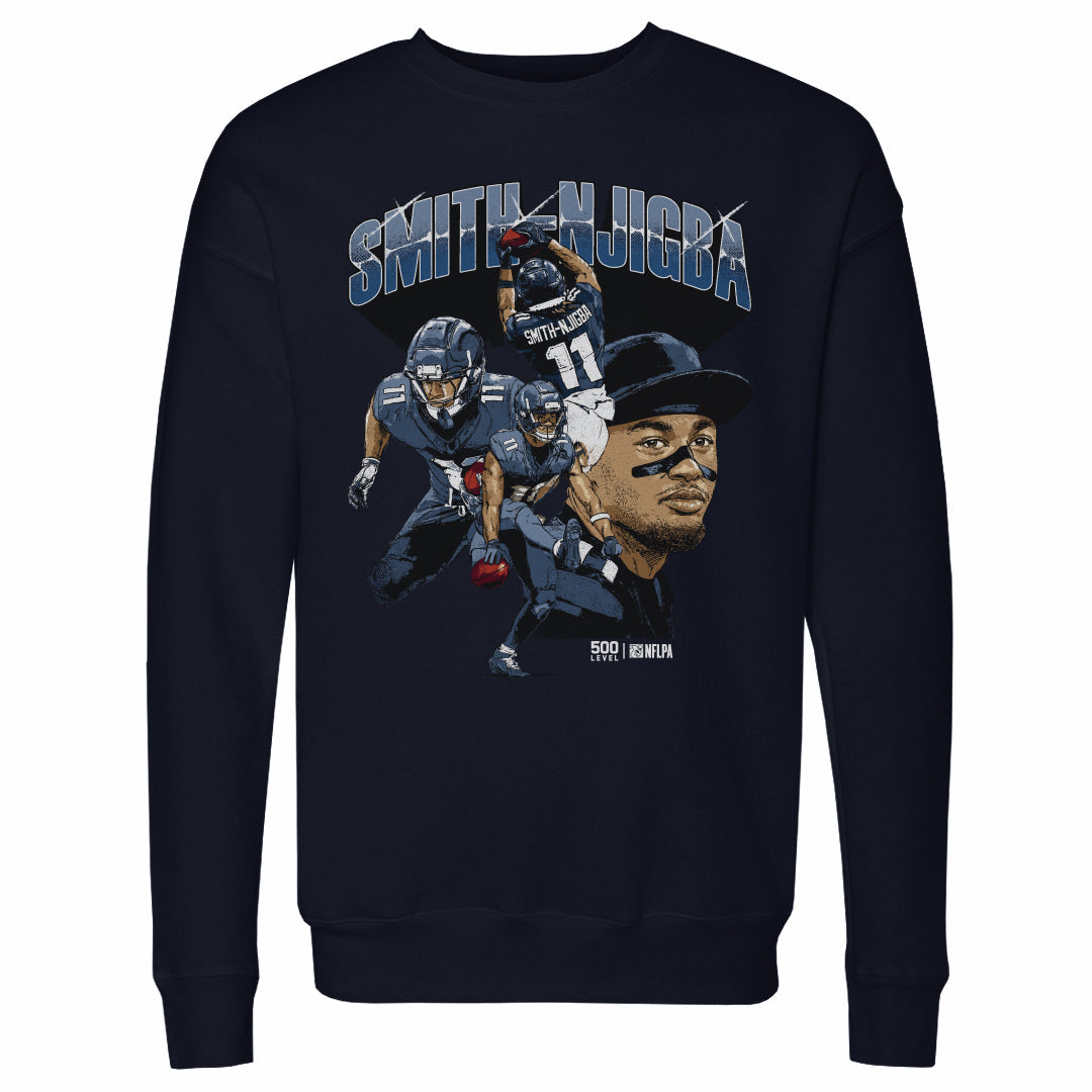 Jaxon Smith-Njigba Seattle Collage WHT