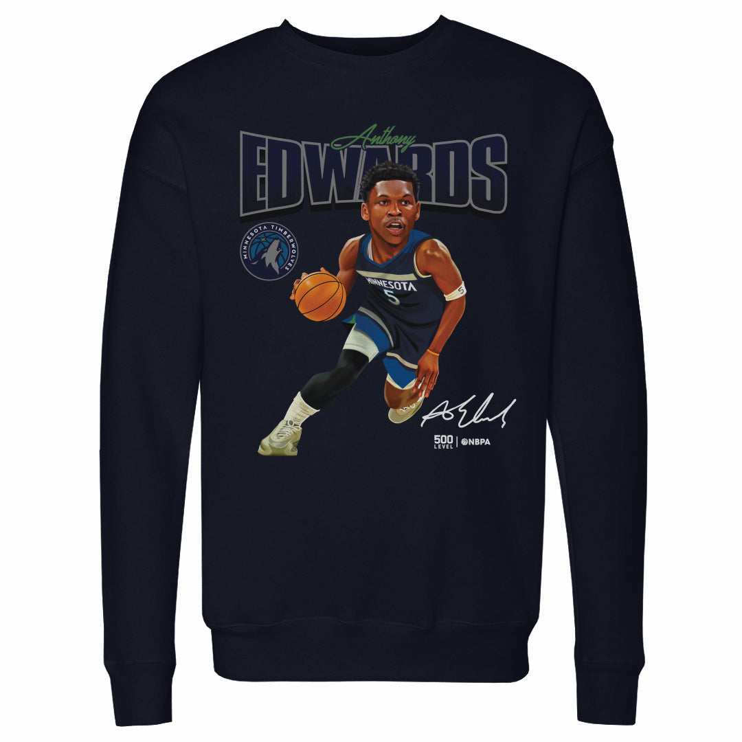 Anthony Edwards Minnesota Timberwolves Caricature WHT