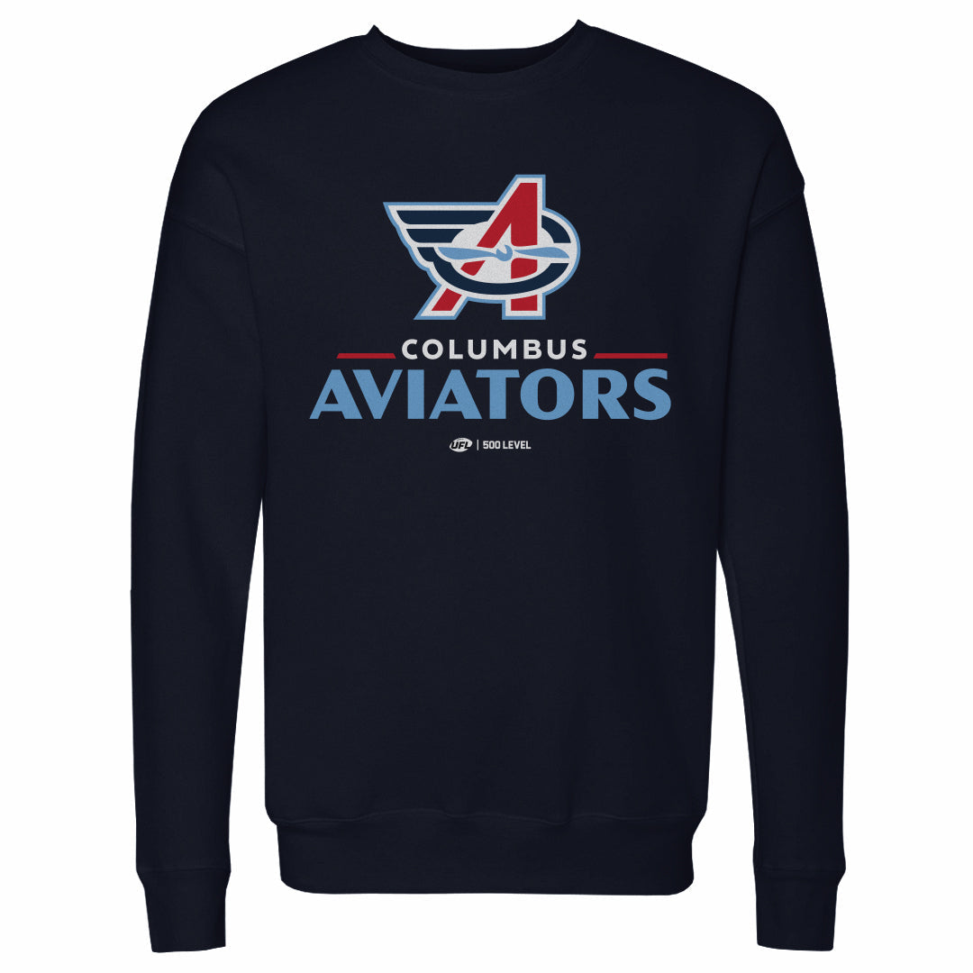 Columbus Aviators Primary Logo WHT