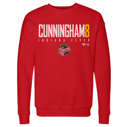 Sophie Cunningham Indiana Fever Elite WHT Mens Crewneck Sweatshirt 500 Level Officially Licensed Fan Gear