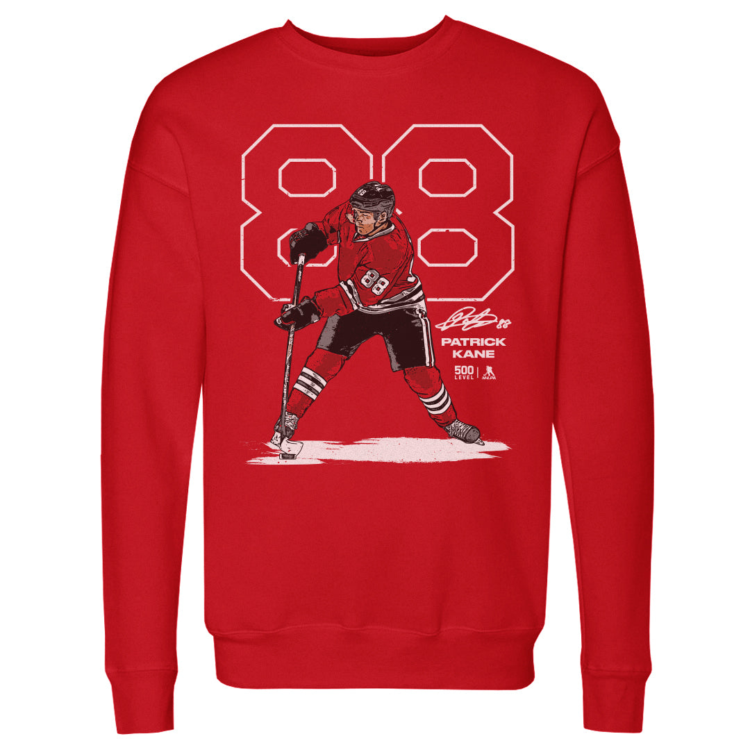 Patrick Kane Chicago Outline WHT