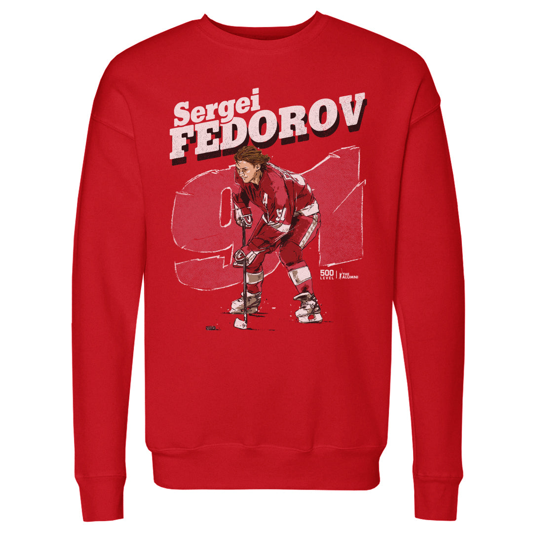Sergei Fedorov Detroit Retro WHT
