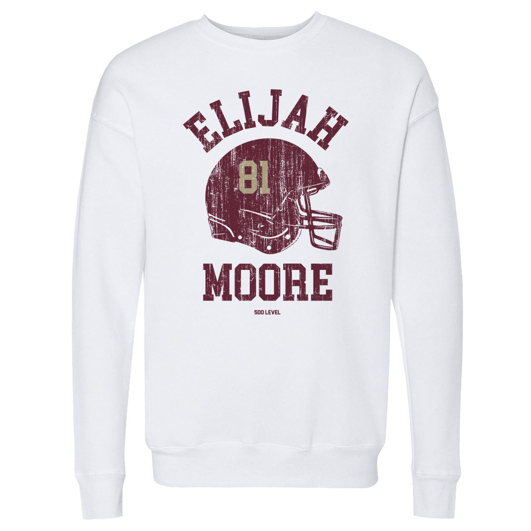 Elijah Moore College Helmet Font