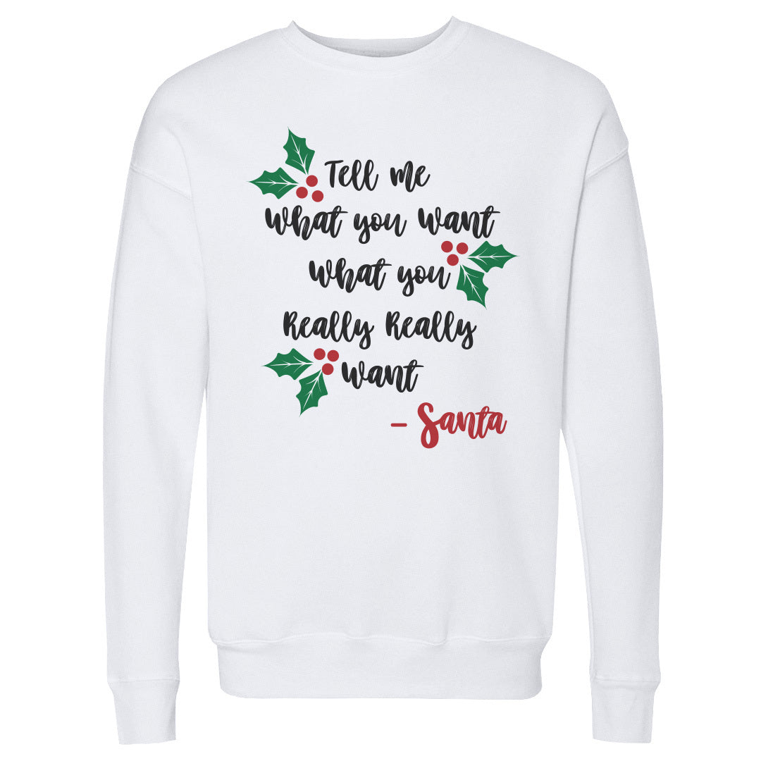 Christmas Tell Me What You Want Santa