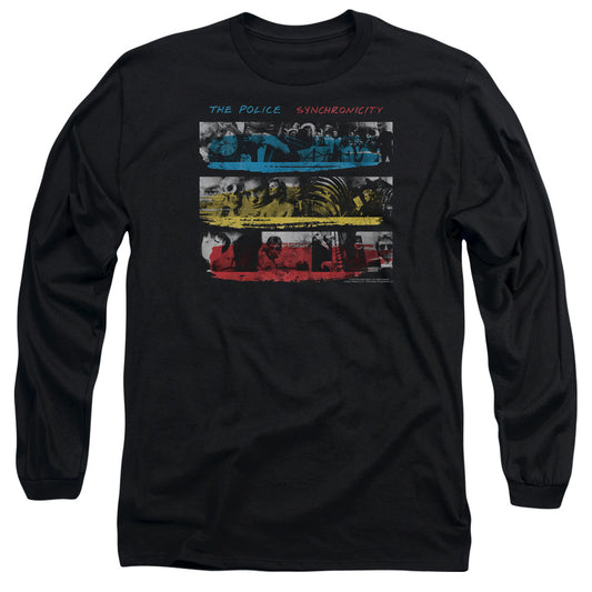 The Police Syncronicity Mens Long Sleeve Shirt Black Officially Licensed