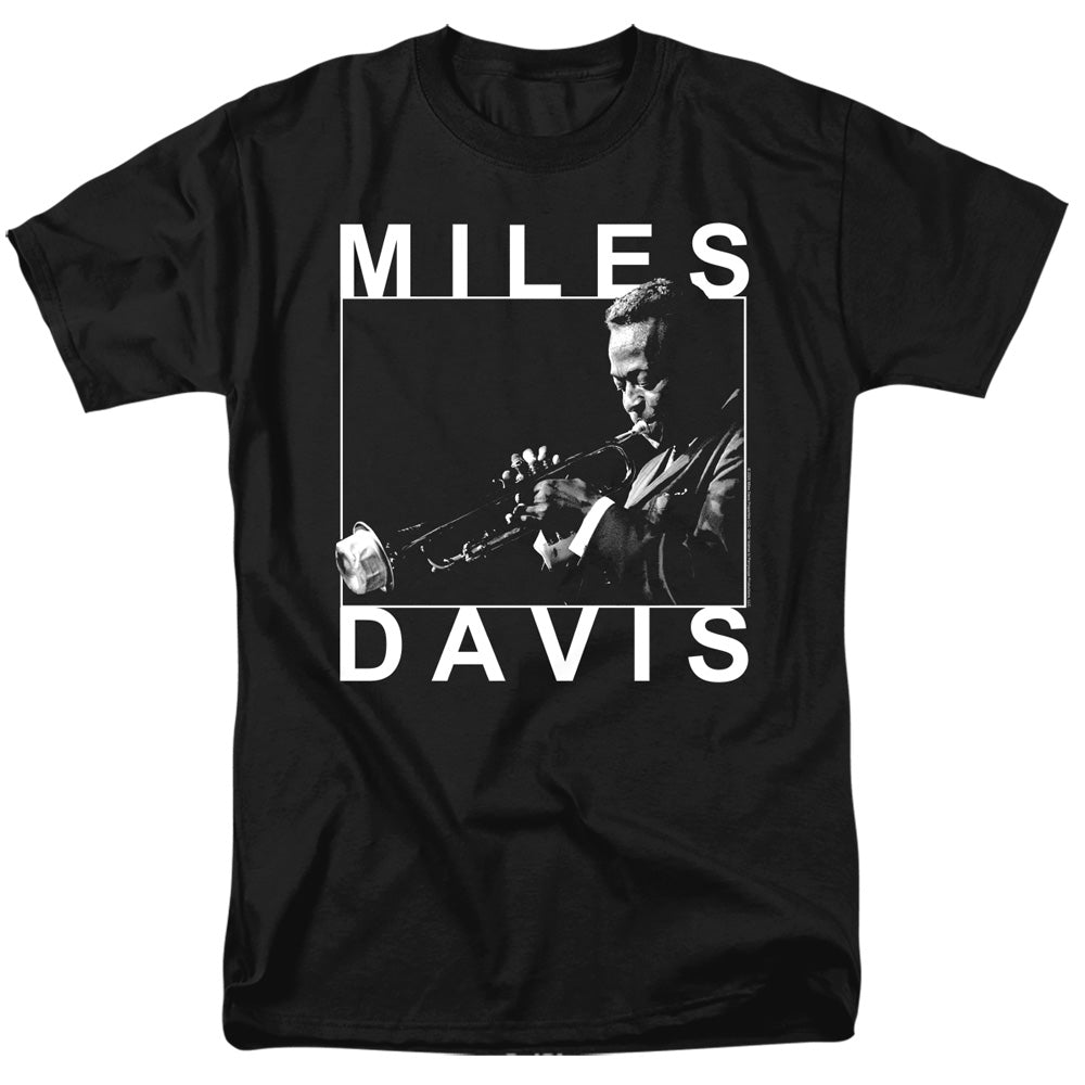Miles Davis Monochrome Mens T Shirt Black
