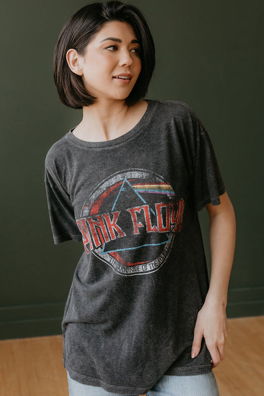 Pink Floyd Dark Side Of The Moon Tee Womens T Shirt Vintage Black