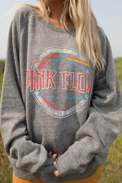Pink Floyd Oversized Womens Crewneck Sweatshirt Grey