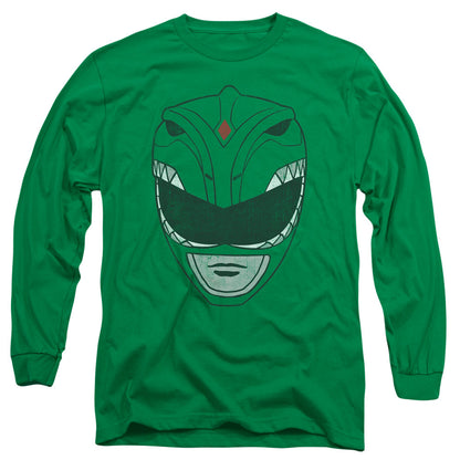 Power Rangers Green Ranger Mens Long Sleeve Shirt Kelly Green