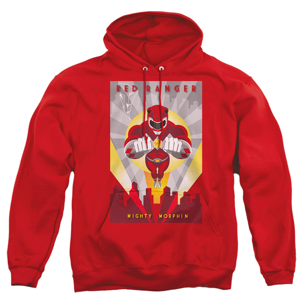 Power Rangers Red Deco Mens Hoodie Red