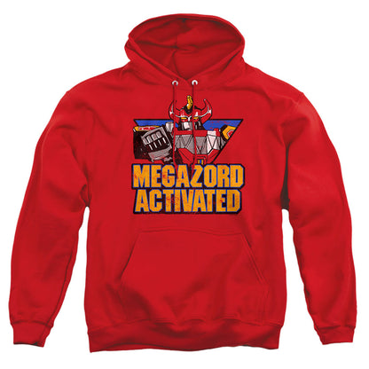 Power Rangers Megazord Activated Mens Hoodie Red